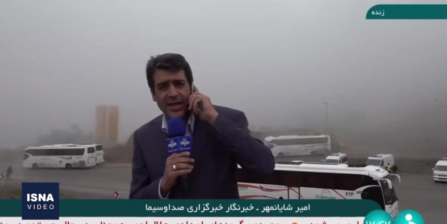 گزارش از سقوط بالگرد