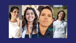 Four female sports journalists