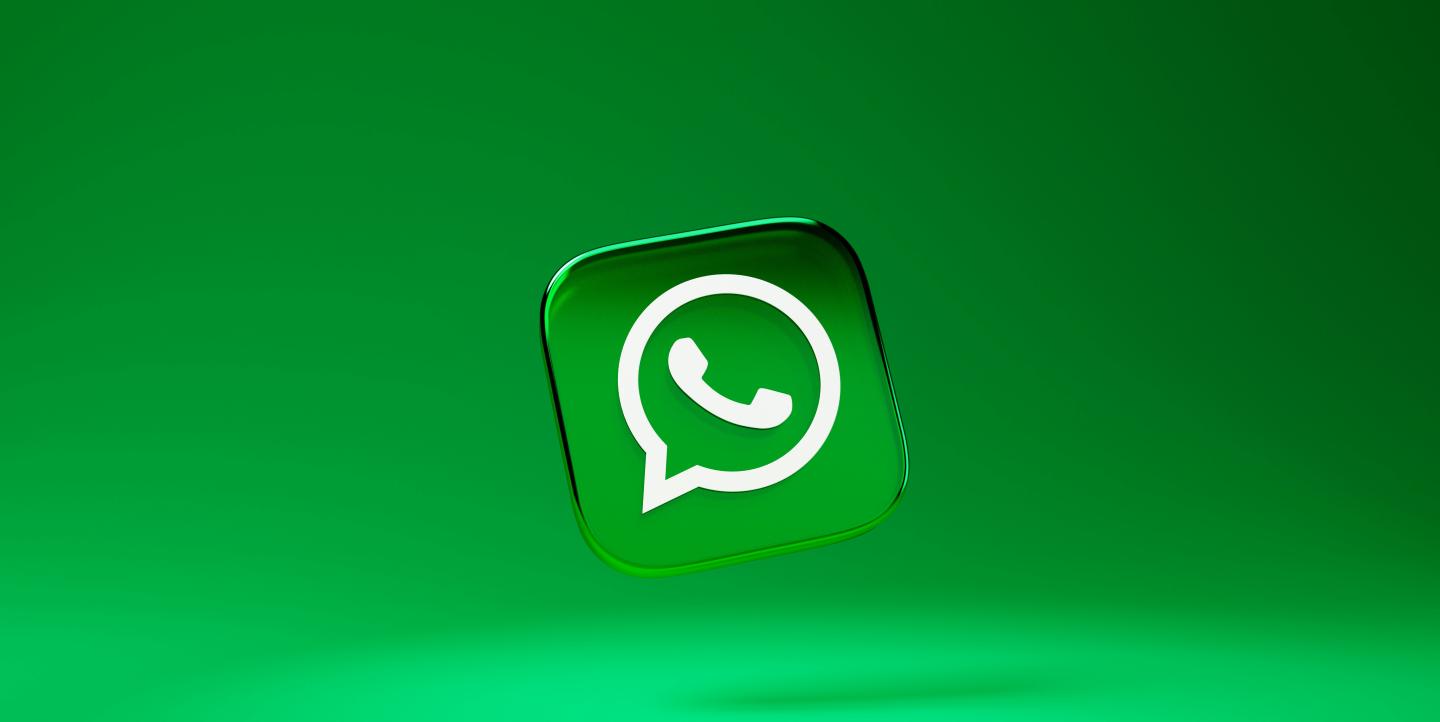 The WhatsApp logo.