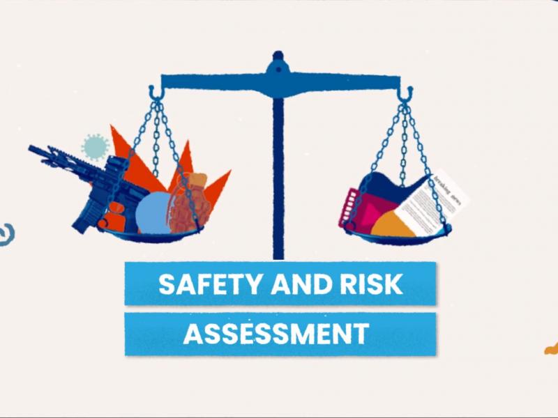 Safety and risk assessment graphic